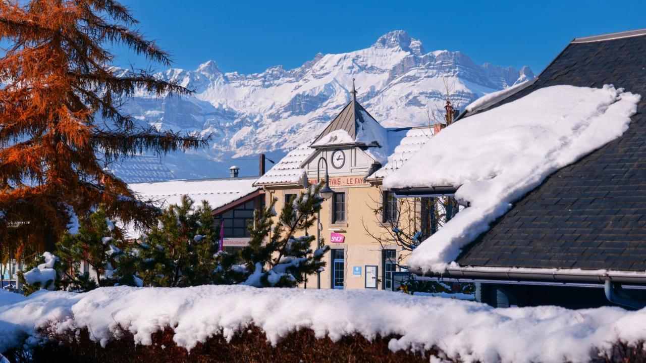 Chalet Hôtel des 2 Gares Saint-Gervais-les-Bains Extérieur photo